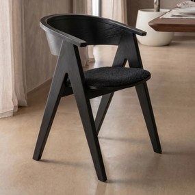 Zuiver Ndsm Design Eetkamerstoel Zwart Hout