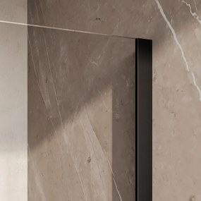 Brauer Oblivion inloopdouche helder glas 50cm zwart mat