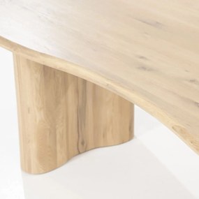 Eleonora Josh Eiken Eettafel Organisch Naturel 250 Cm - 250 X 110cm.