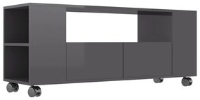 vidaXL Tv-meubel 120x35x43 cm bewerkt hout hoogglans grijs