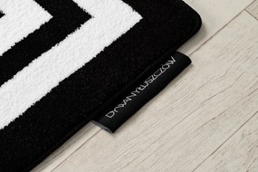 Tapijt HAMPTON Kader zwart - TWEEDE-KLASSE PRODUCT