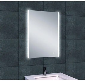 Wiesbaden Duo spiegel 70x50x3.5cm 5mm 12volt LED met lichtschakelaar en spatwaterdicht aluminium 38.4100
