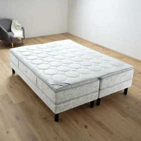 Matras 406 veren + topdekmatras in visco. + bedbodem