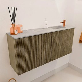 Mondiaz Joya DLux 90cm toiletmeubel dusk met wastafel faye rechts 1 kraangat glace