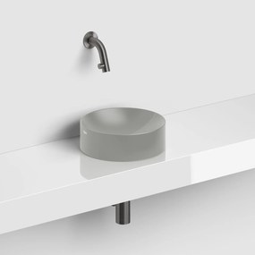Clou Kaldur inbouw fonteinkraan 7.5cm gunmetal geborsteld PVD