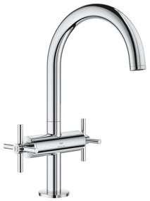 Grohe Atrio L-size wastafelmengkraan push open chroom 21144000