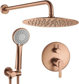 Inbouw regendoucheset Rea Ontario Brush Copper + BOX