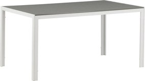 The Outsider Tuintafel - Toscane - Wit/Grijs - Alu/Polywood - 150x90 cm - The Outsider