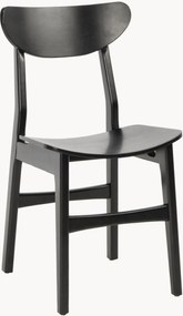 Eetkamerstoelen Lucca van rubberhout, 2-delig