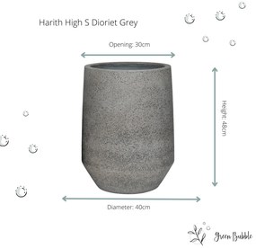 Pot Harith High Dioriet Grey