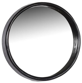 Livingfurn Demy wandspiegel rond 80cm zwart