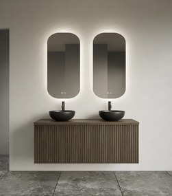 Gliss Design Notus toilet spiegel met LED-verlichting 40x100cm