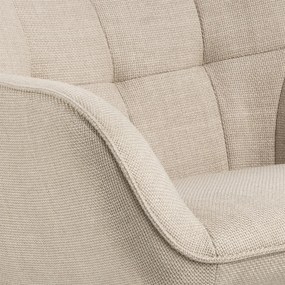 Beige Fauteuil Stof