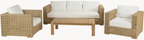 Tuin loungeset Valeria van teakhout, 4-delig
