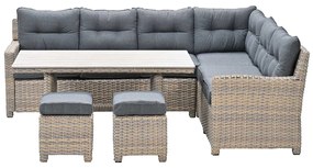Garden Impressions Alaska lounge dining set rechts - light teak vironwood