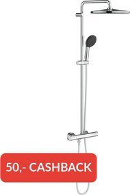 Grohe QuickFix Vitalio Start 310 regendoucheset met 3 straalsoorten Ø31cm chroom