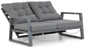 Stoel en Bank Loungeset Aluminium Grijs 4 personen Lifestyle Garden Furniture Batala