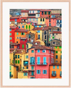 Ingelijste digitale print Menton On Cote D'Azur