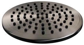 Brauer Gunmetal Edition complete inbouw regendouche met 3 standen handdouche, plafondarm, glijstang en hoofddouche 20cm set 47 gunmetal geborsteld PVD