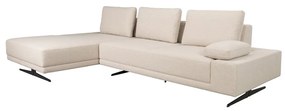 Dutchbone Shelly Off-White Moderne Hoekbank Chaise Longue Links Off-White