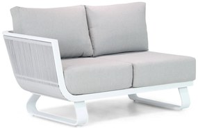 Santika Furniture Santika Corniche Open Bank Rechts - Quick Dry Foam Aluminium Wit