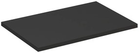Comad Talia Casella wastafel toppaneel 80cm zwart eiken