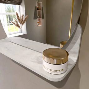 Mondiaz Spot spiegel rond Ø40cm met planchet ostra