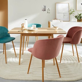 Uitschuifbare keukentafel, eikenfineer, AYLIN
