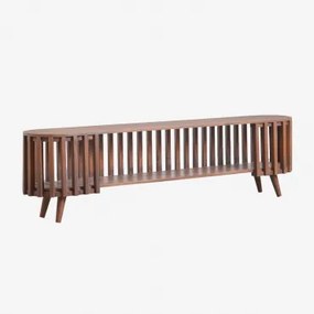 Tv-meubel 180x35 Cm Van Acaciahout Dragor Donker Acaciabruin - Sklum