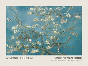Kunstdruk Almond Blossom (Museum Vintage Blue Floral) - Vincent van Gogh, (40 x 30 cm)