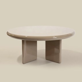 Hoogglans Salontafel Groen 80 Cm Rond - 80 X 80cm.