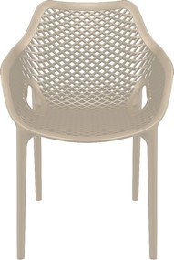 Garden Impressions Air XL design tuinstoel taupe - 2 stuks