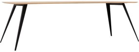 Goossens Excellent Eettafel Floyd, Semi rechthoekig 240 x 100 cm