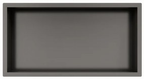 Fortifura Galeria Inbouwnis - 30x60x10cm - Geborsteld Gunmetal PVD