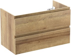 Ben Vario Wastafelonderkast greeploos 100x45x60 cm Denver Eiken