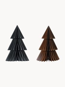 Decoratieve boompjes Wood van papier, set van 2