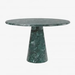 Ronde Eettafel Ø120 Cm In Alodia Marmer Groen Marmer Udaipur - Sklum