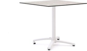 Inklapbare tafel Bellagio | Vierkant | Tuintafel Kunststof | 80x80cm | 2 personen | Kees Smit Tuinmeubelen