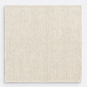 Vierkant wollen vloerkleed met tricot effect, Diano