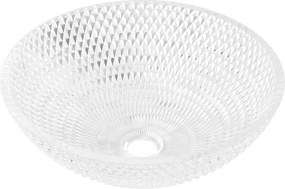 Mexen Olza glazen opbouw waskom 42 x 42 cm, transparant - 24094200