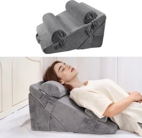 VEVOR Wigkussen, orthopedische bedwigset van 4 stuks, ondersteuning voor armen, benen, nek en schouders, kussen na een operatie voor rugpijn, brandend maagzuur, verlichting van snurken, rechtop zitten in bed