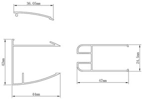 Mueller Basic Inloopdouche 120x200cm Anti Kalk Coating