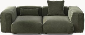 Fluwelen modulaire bank Vetsak (2-zits)