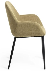 Kave Home Konna Armstoel Mosterdgeel