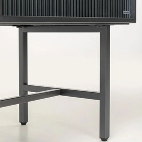 Kare Design San Diego Kastje Met Ribbelglas - 100x35x90cm.