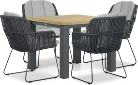 Tuinset 4 personen 909 cm Rope Grijs Domani Furniture Trivento/Veneto