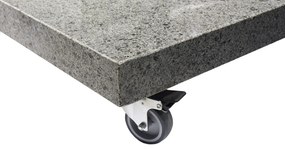 4 Seasons Outdoor Siesta PREMIUM 300 x 300 cm parasol zand doek met wit frame Parasol   houtkleur weerbestendig