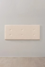 Hoofdbord Buttons Fluweel voor bedden van 135 cm