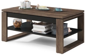 NUO bruin eiken / zwart, salontafel