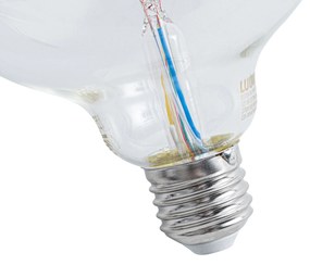 Set van 5 Smart E27 dimbare LED lampen G125 helder RGBW 4W 250 lm 2700K